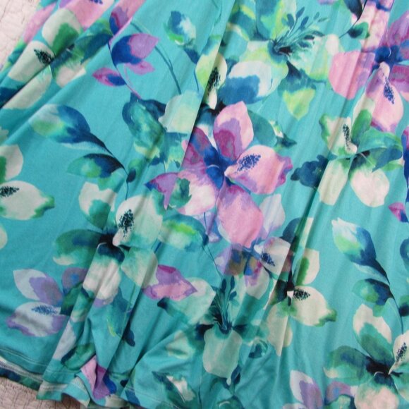 EUC Soft Surroundings Savoir Dress Heirloom Lilac Amaryllis Floral plus size 3X - Picture 5 of 9